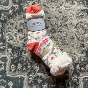 Comfy house slippers and socks